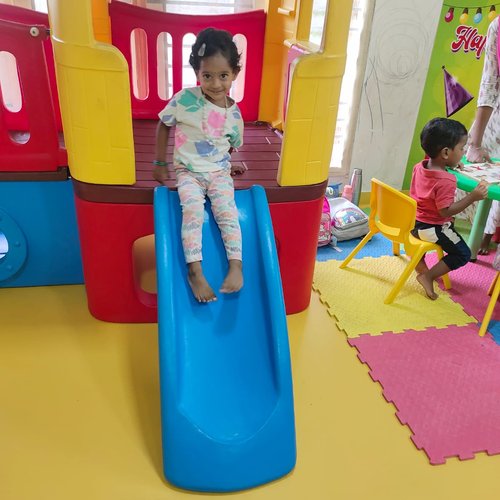 Free play time at Waddle Kids — children choosing activities independently in the classroom