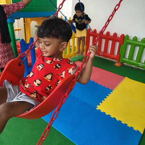 Children playing and learning together at Waddle Kids Preschool Chennai classroom