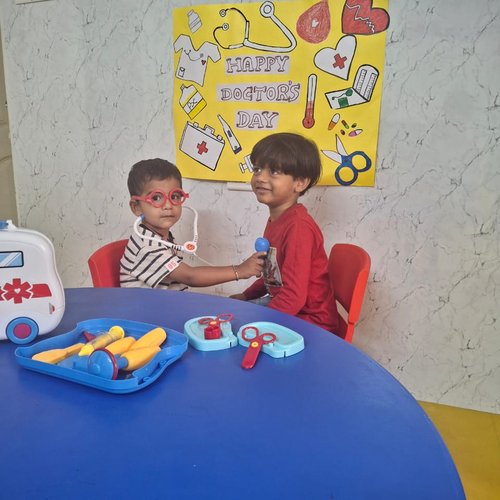 Role play activity at Waddle Kids — developing social skills and imaginative thinking