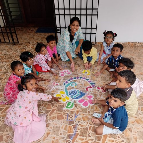 Outdoor activity day at Waddle Kids Preschool — children playing in a supervised outdoor setting