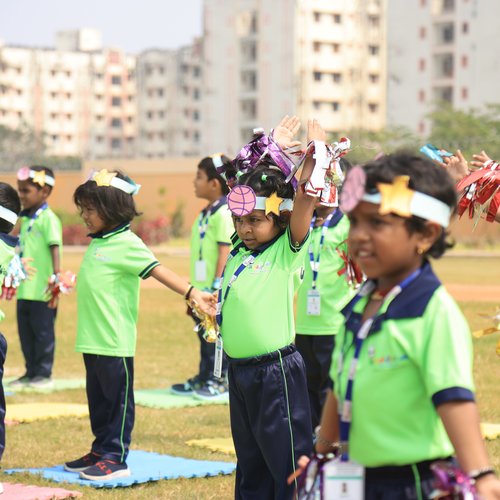 Parents cheering children during Sports Day at Waddle Kids Preschool Chennai