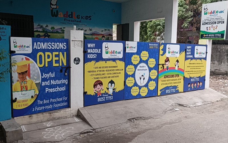 Waddle Kids Preschool Medavakkam campus - best preschool in Gayathri Nagar Medavakkam