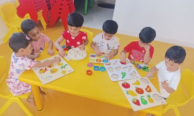 LKG classroom at Waddle Kids