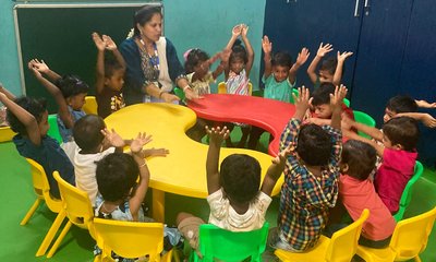 Pre-KG classroom at Waddle Kids